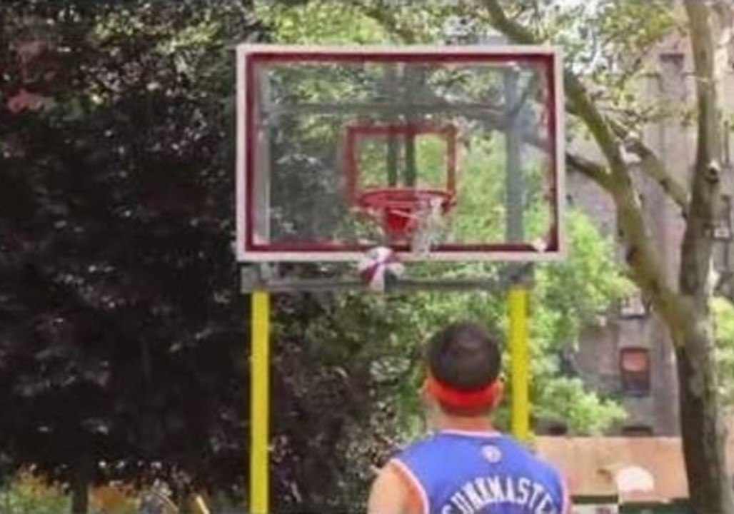 Pro Skater Combines Skateboarding and Basketball