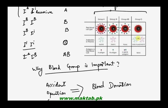 FSc Biology Book2, CH 22, LEC 6: Human Blood Group Genetics