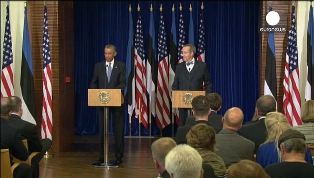 'Estonia will never stand alone' - Obama seeks to reassure Baltic states