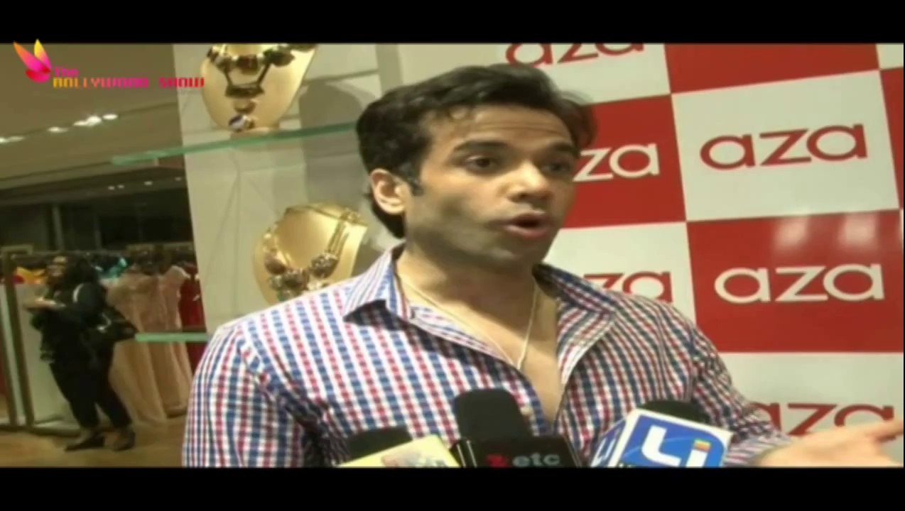 Tushar Kapoor At AZA Stor Launch With Nargis Fakhri