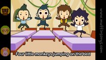 Five Little Monkeys _ nursery rhymes & children songs with lyrics