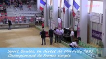 Podiums F2F3 et F4, France Simple, Sport Boules, Dardilly 2014