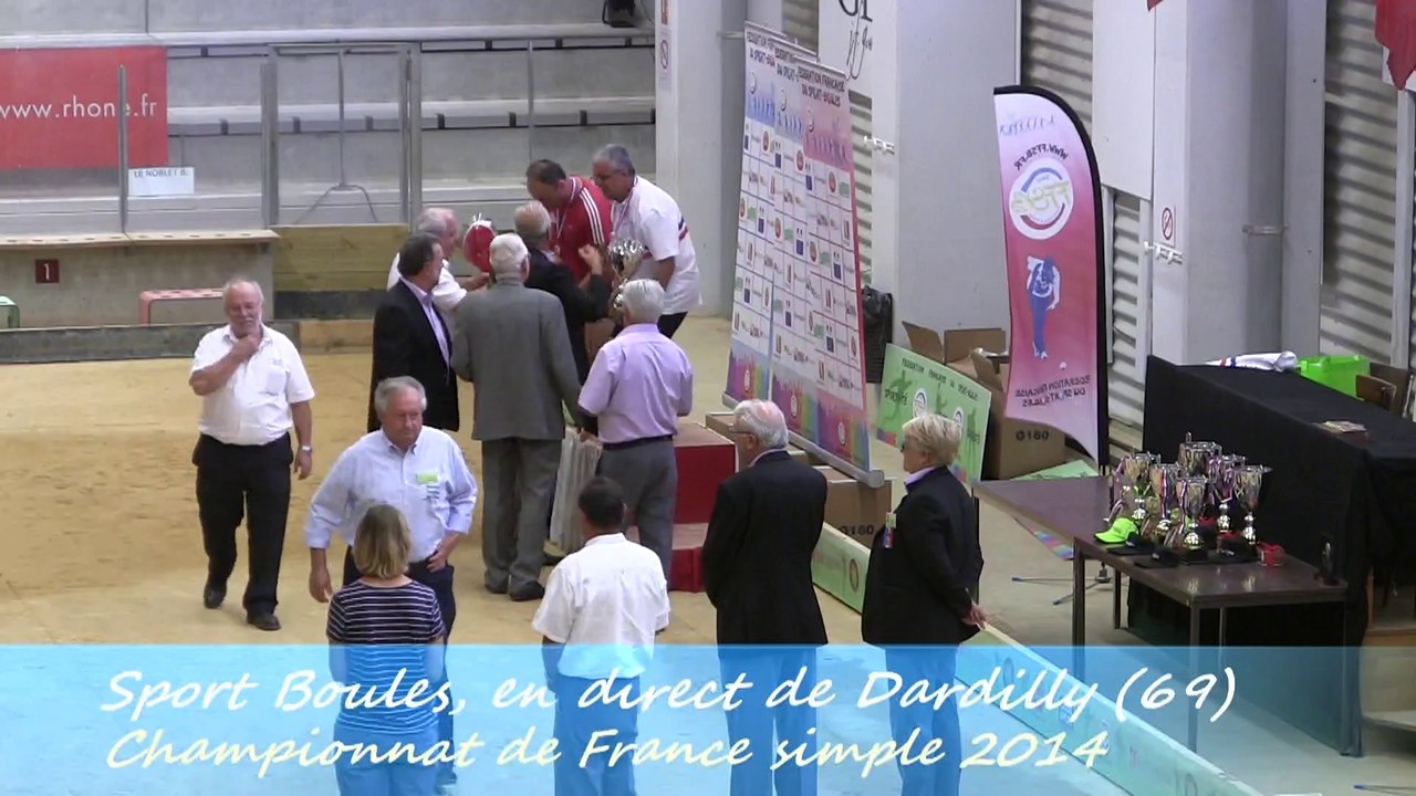 Podiums, France Simple, Sport Boules, Dardilly 2014