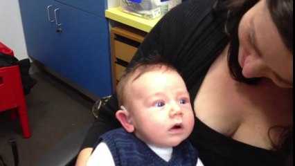 Baby's Reaction To Hearing For The First Time