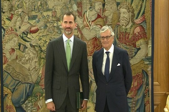 Rey recibe al fiscal general del Estado y Soledad Becerril