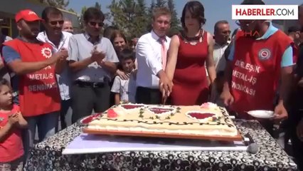 Eskişehir Eylem Yapan Arkadaşlarına Destek İçin Fabrika Önünde Nişanlandılar