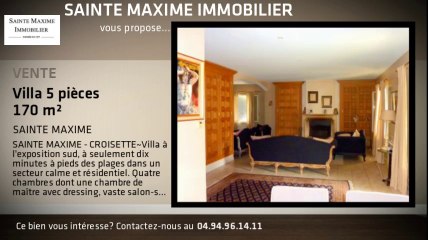 A vendre - VILLA - SAINTE MAXIME - 5 pièces - 170m²