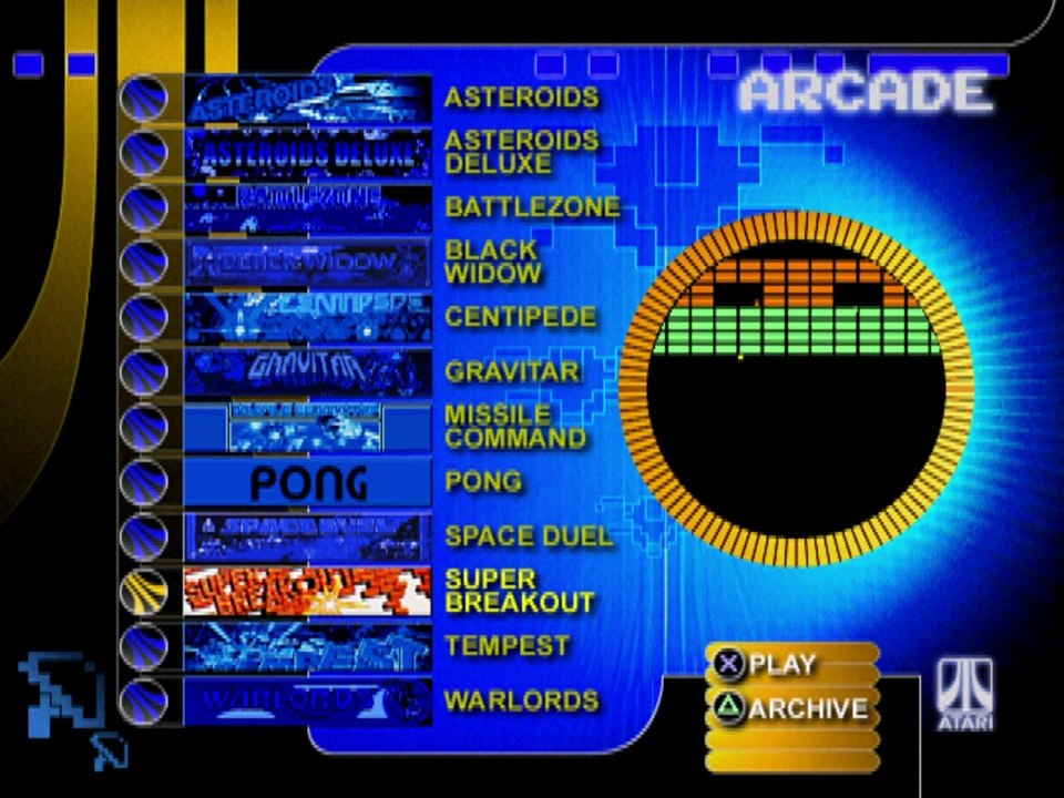 Atari Anniversary Edition Redux - 5 Minute Gameplay (2001) PSX/PS1