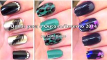 3 Unhas Decoradas para Outono - Inverno 2014 (Nail Arts Autumn / Winter)