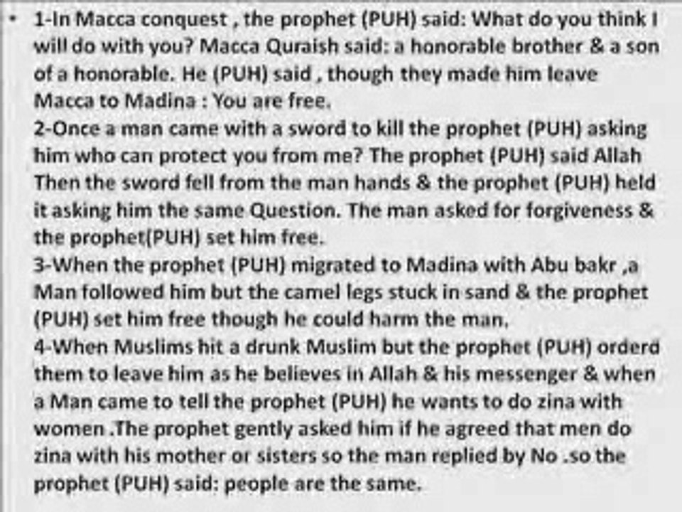 What did you do for Islam ?