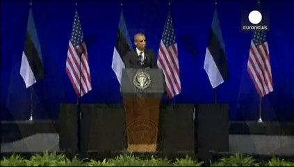 Obama calls for NATO solidarity in Ukraine's battle against Russian aggression