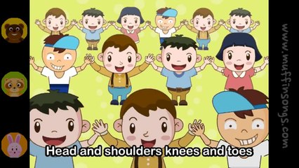 Head Shoulders Knees and Toes _ nursery rhymes & children songs with lyrics(2)