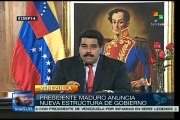 Maduro reestructura su gobierno con grandes cambios en el gabinete