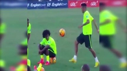 Neymar shows off some unbelievable skill in Brazil training