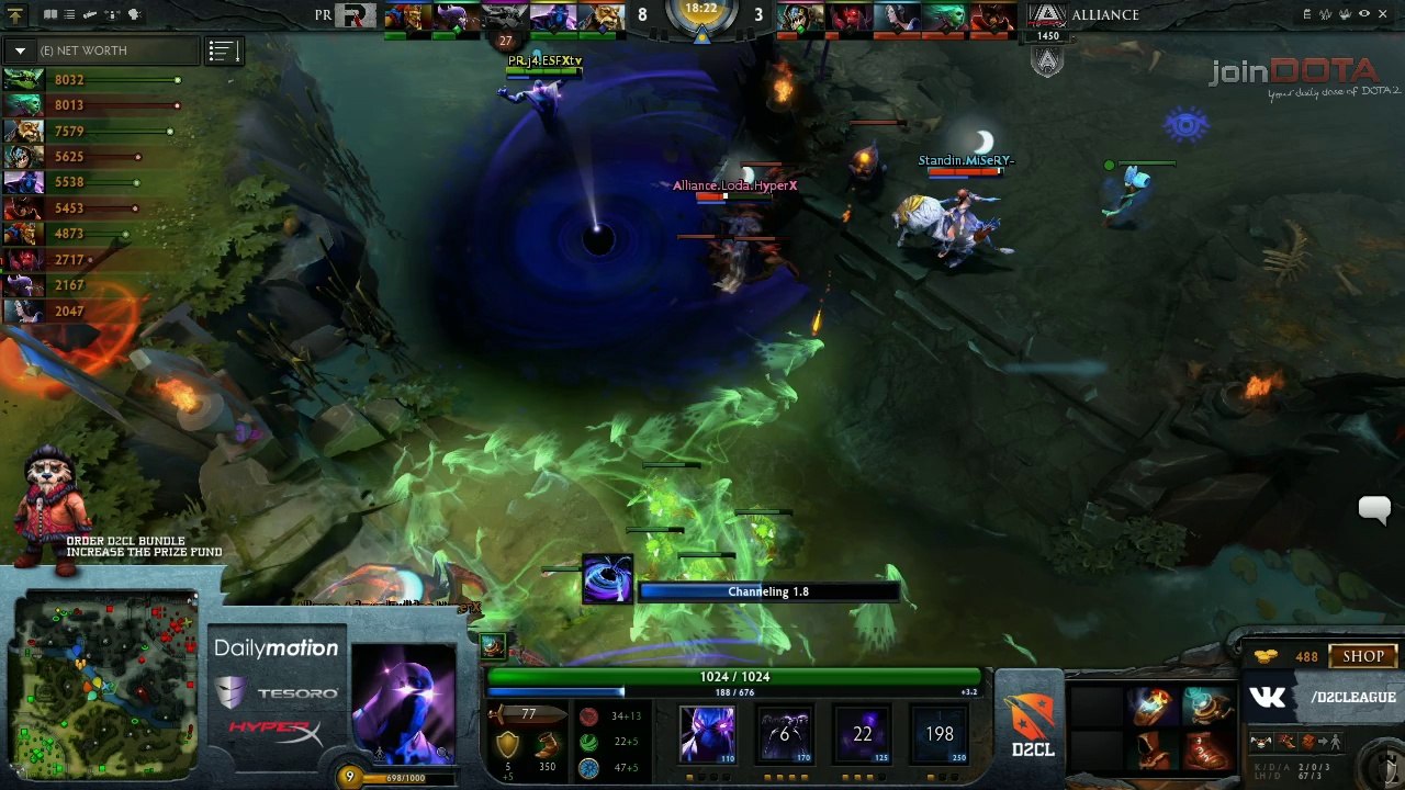 Alliance vs Power Rangers Game 1 - Dota 2 Champions League - @DotACapitalist