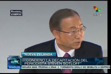 Condena Ban Ki-moon asesinato de periodista de EE.UU. a manos de Daésh