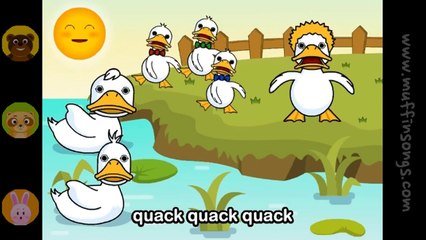 Six Little Ducks _ nursery rhymes & children songs with lyrics