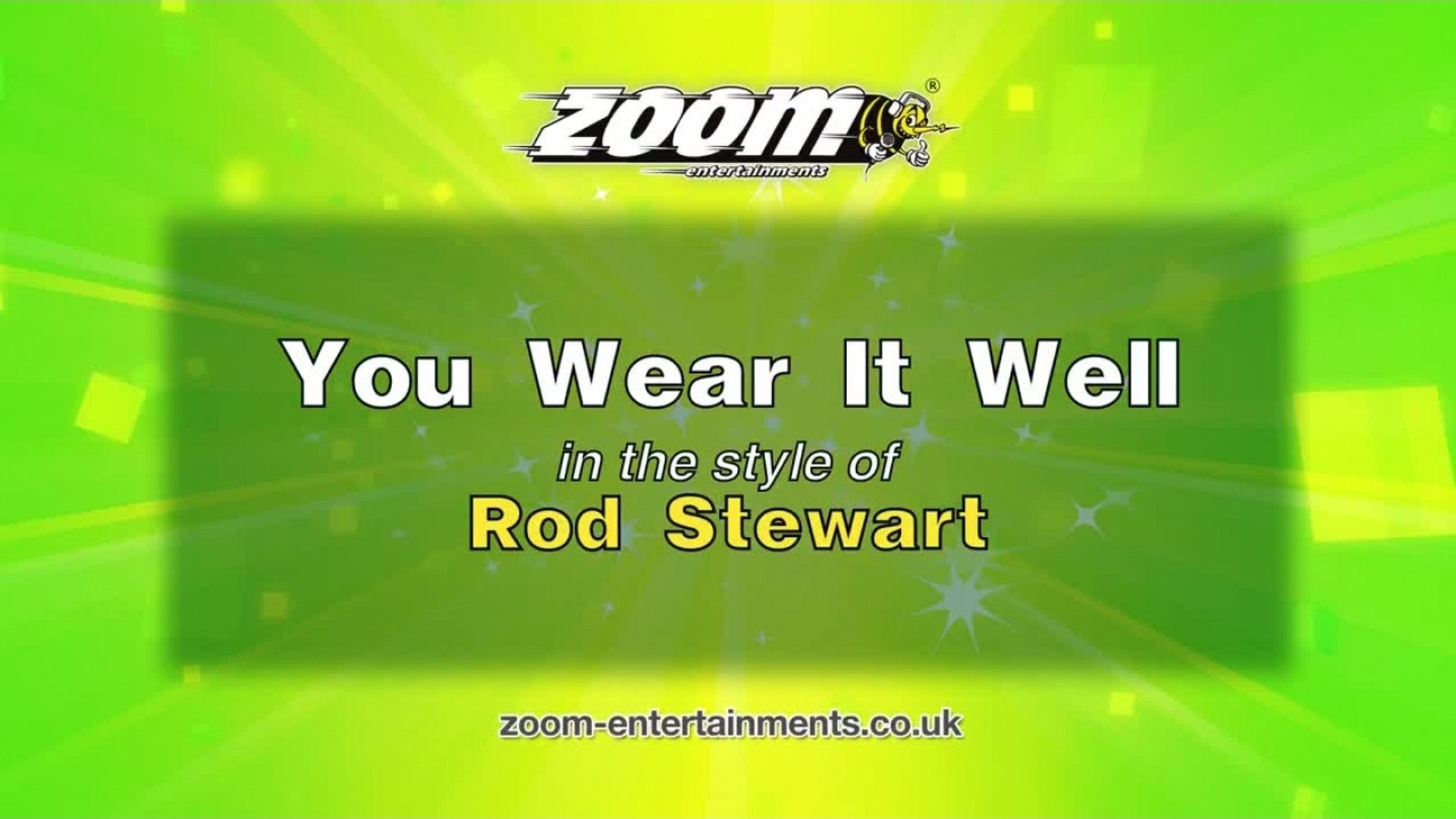 Zoom Karaoke You Wear It Well Rod Stewart Video Dailymotion