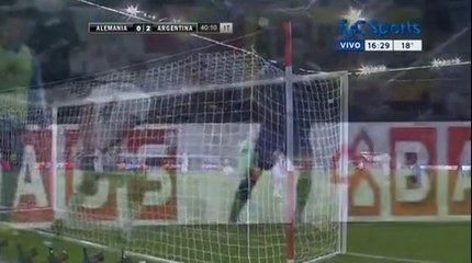 GOL de Lamela. Alemania 0-2 Argentina.