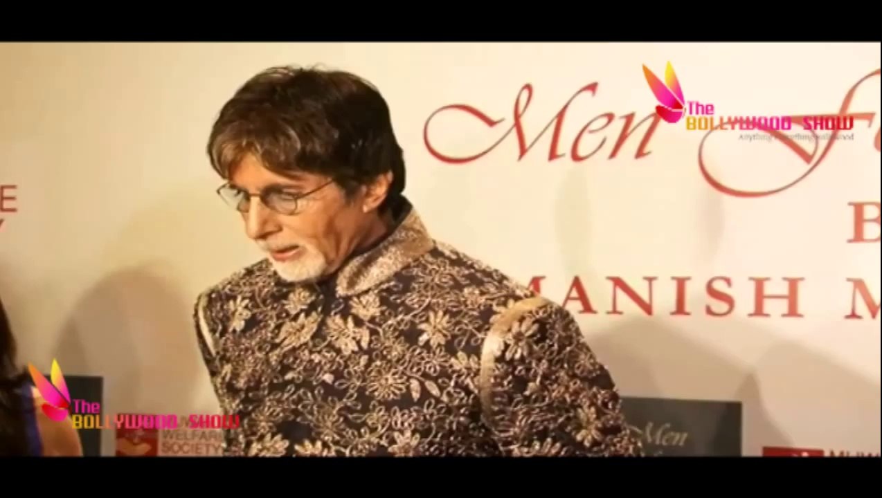 Amitabh Bachchan Walks The Ramp @ Mijwan Fashion Show 2014