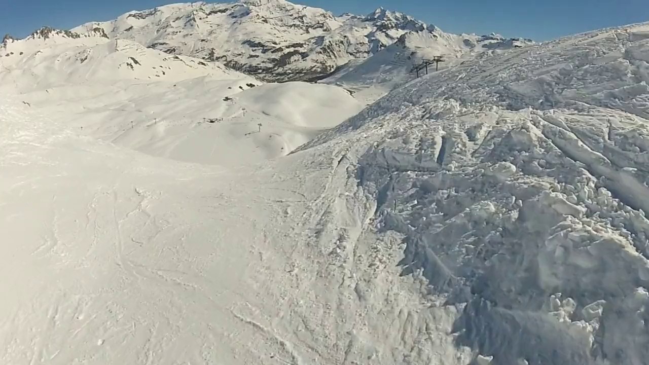 Hors-Pistes sous le téléski des "Merles" - Tignes