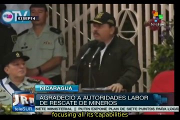 Ortega urges resumption of rescue mission for trapped miners