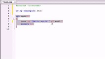 C++ Programming Tutorials - 2 - Understanding a Simple C++ Program