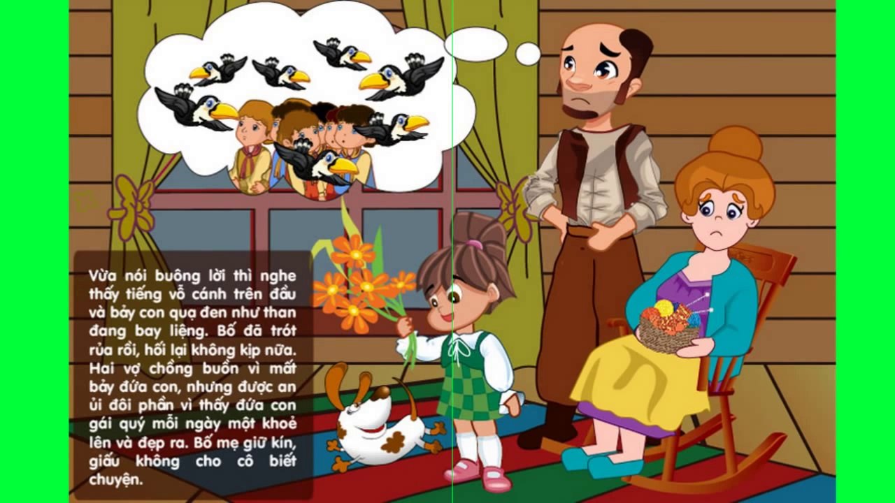 Chuyện kể cho bé: Bảy Con Quạ