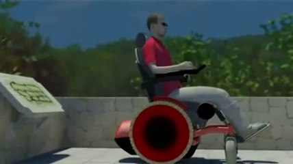 Merdiven çıkan engelli arabası