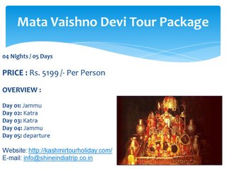 Kashmir Packages at Best Price by Shine India Trip