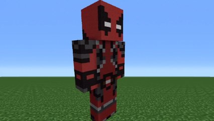 Minecraft Tutorial: How To Make A Deadpool Statue