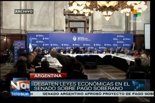 Argentina: Senado debate sobre leyes económicas y pago soberano