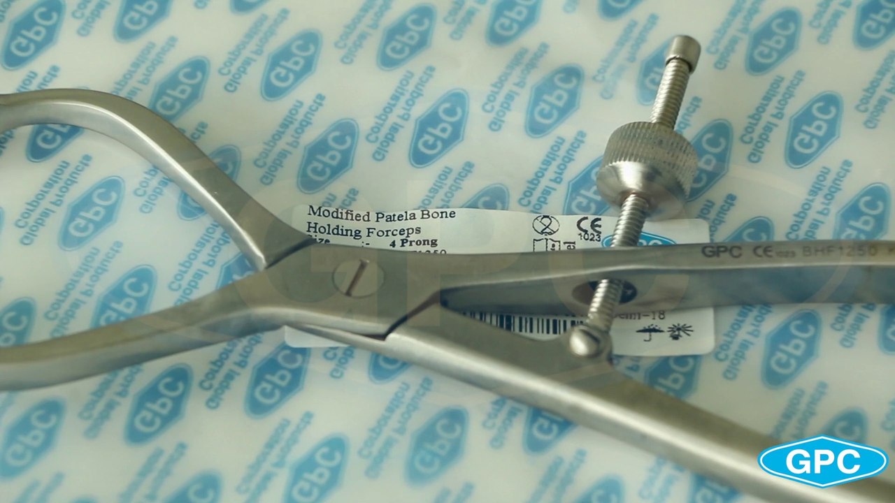 Modified Patella Bone Holding Forceps - Four Prong