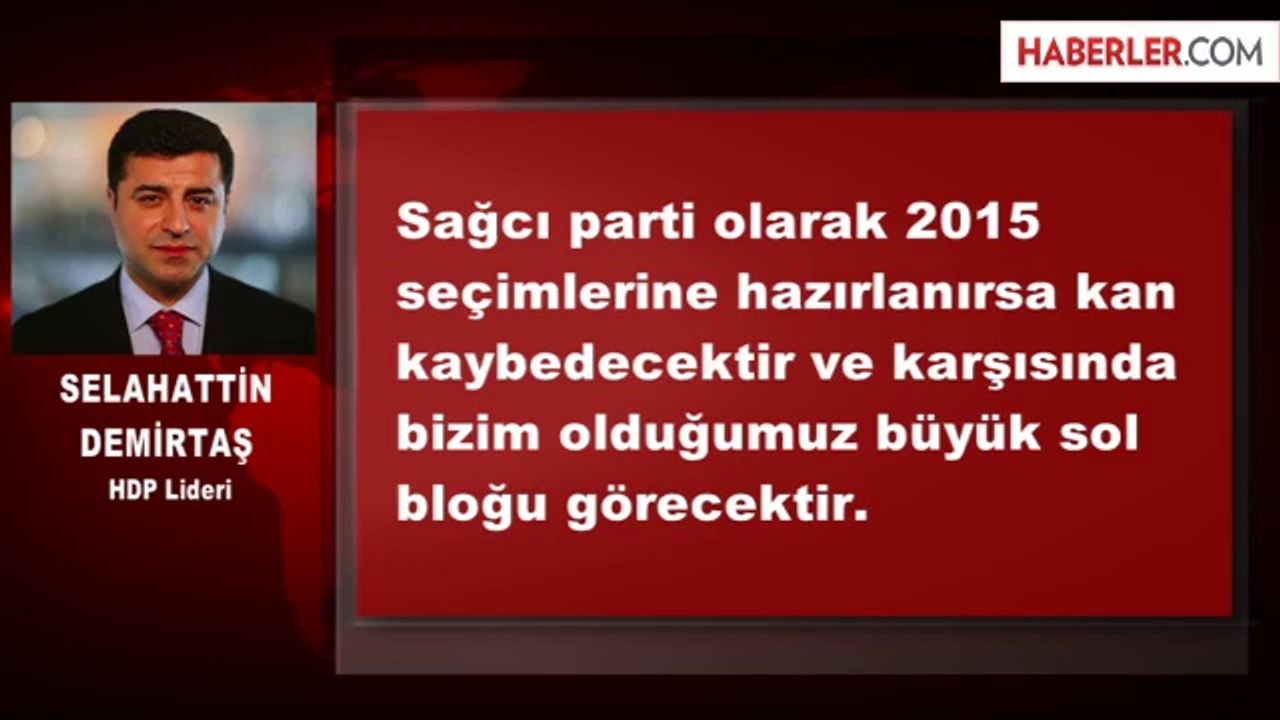 Demirtaş'tan CHP'ye Birleşme Çağrısı