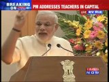 Prime Minister Narendra Modi addresses teachers in capital