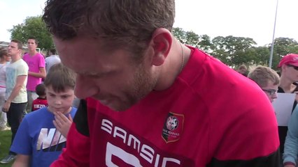 Séance de dédicaces du Stade Rennais F.C. à Merdrignac