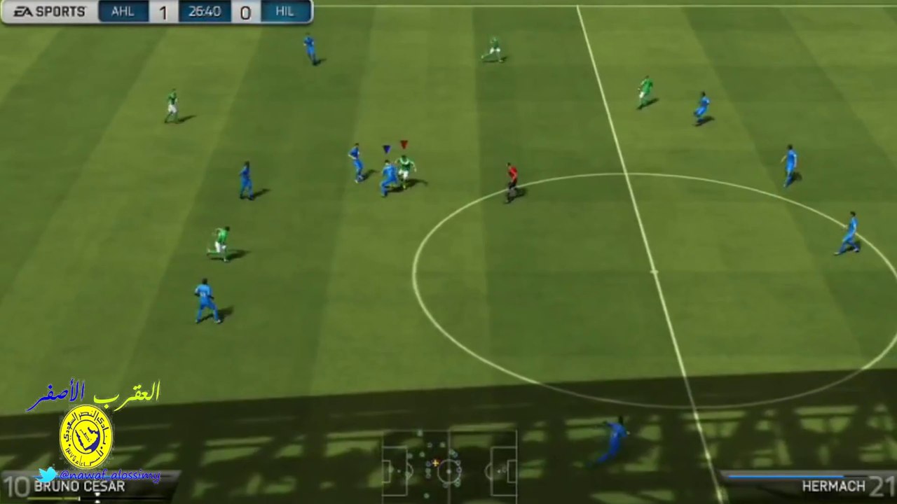 | فيفا 15 واقعي لدرجة اذا جت هجمه للهلال زغرط جمهوره |