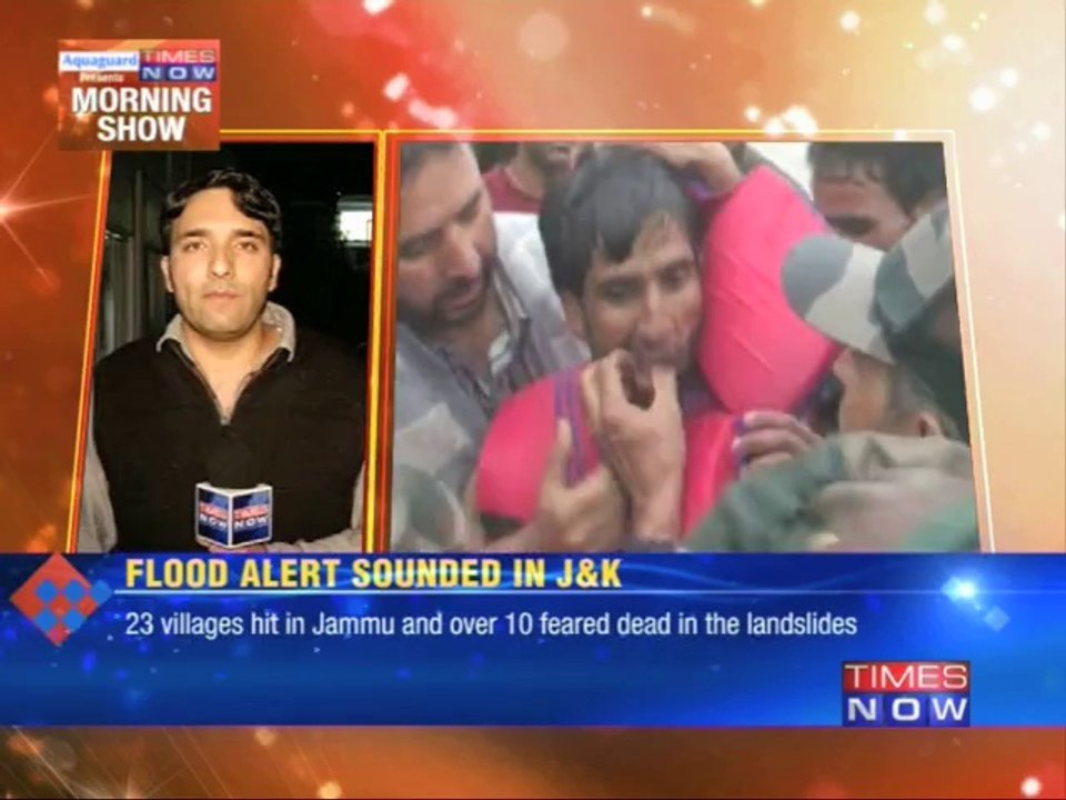 Flash floods trigger landslides in J&K