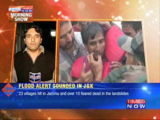 Flash floods trigger landslides in J&K