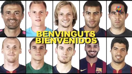 Barça mostra os novos reforços para a temporada 2014/2015