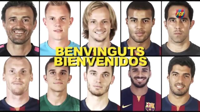 Barça mostra os novos reforços para a temporada 2014/2015