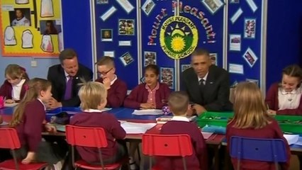 Lessons for Obama and Cameron at Welsh primary school