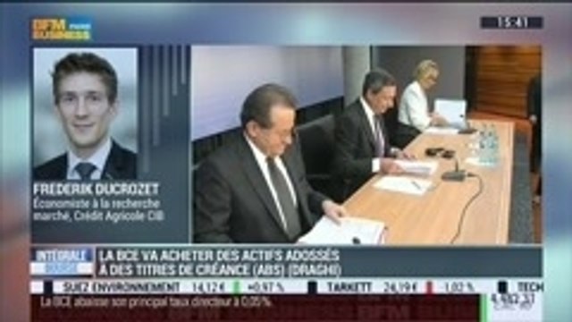 Réunion de la BCE: Que peut-on retenir des propos de Mario Draghi sur la baisse des taux directeurs ?: Frédérik Ducrozet et Benaouda Abdeddaïm, dans Intégrale Bourse – 04/09