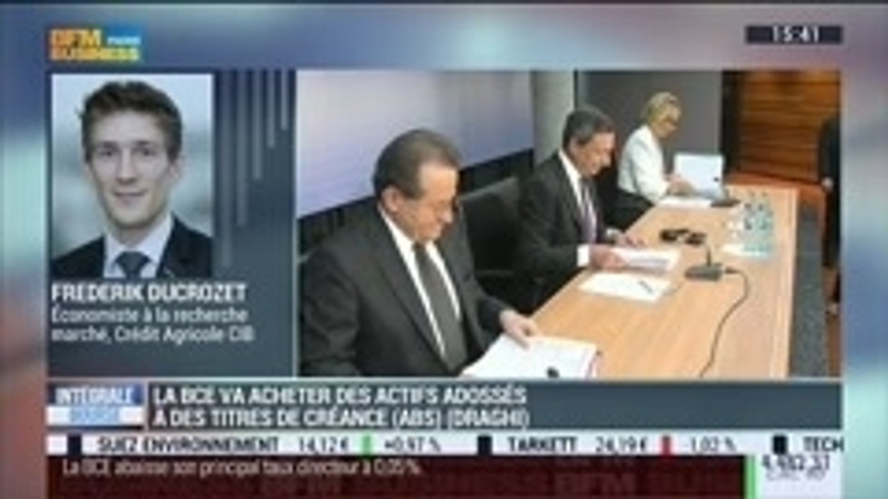 Réunion de la BCE: Que peut-on retenir des propos de Mario Draghi sur la baisse des taux directeurs ?: Frédérik Ducrozet et Benaouda Abdeddaïm, dans Intégrale Bourse – 04/09