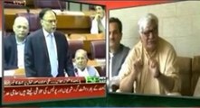 Ahsan Iqbal blasts Tahirul Qadri and Imran Khan in Parliament