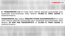 PFDK, Hacıosmanoğlu'na 30 Gün Hak Mahrumiyeti Cezası Verdi