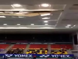 Roof collapse in vietnam in badminton tournament on 2nd september 2014