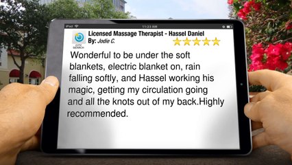 Licensed Massage Therapist - Hassel Daniel Miami         Amazing         5 Star Review by Jodie C.