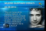 Argentina: Gustavo Cerati muere a causa de paro respiratorio