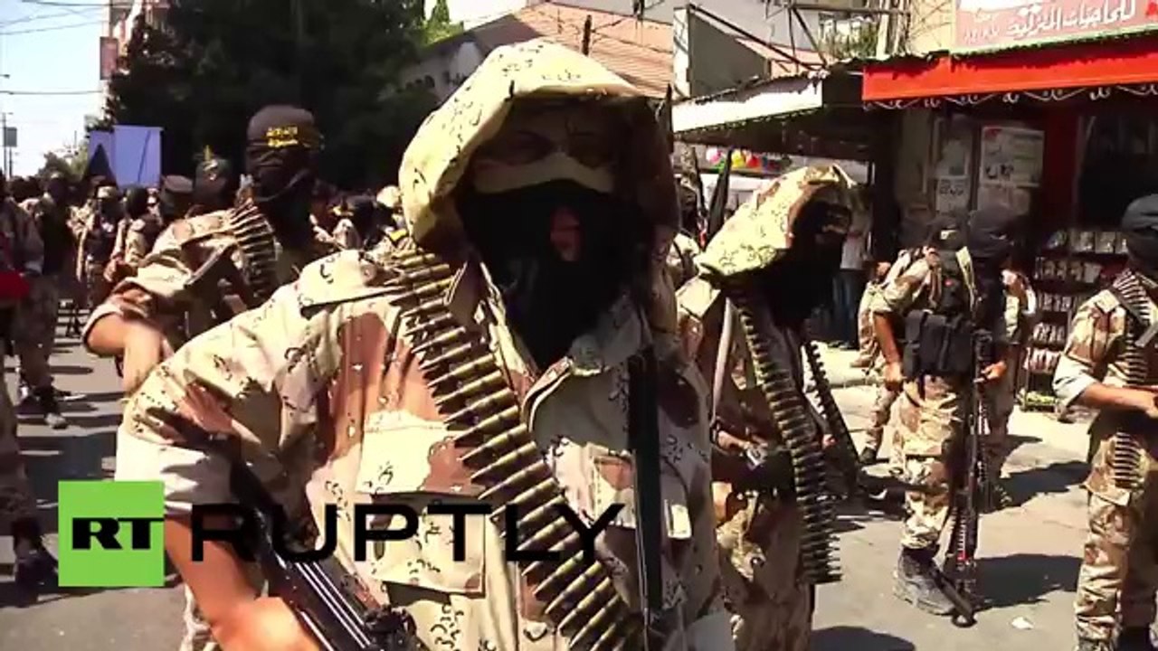 Watch armed kids march with Islamic Jihad in Gaza